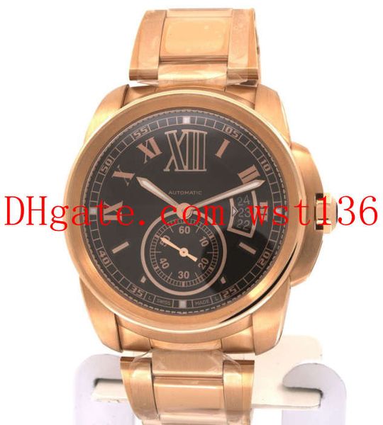calibre de men's watch w7100040 18k pink gold automatic mechanical black dial mens watches wristwatches, Slivery;brown
calibre de men's watch w7100040 18k pink gold automatic mechanical black dial mens watches wristwatches, Slivery;brown