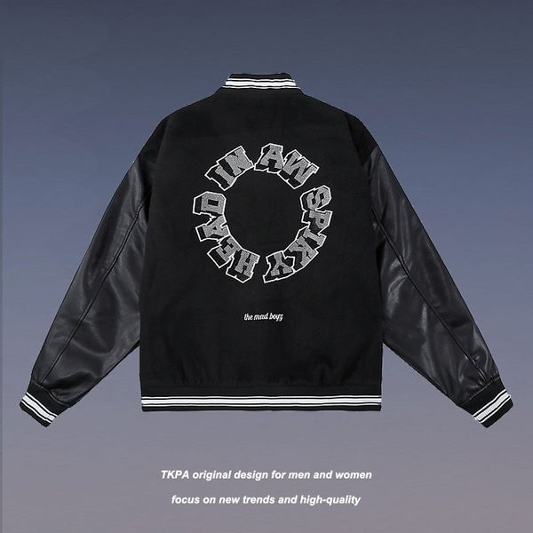tkpa american hip hop diamond jacket men's and women's vintage high street baseball suit trend, Black
tkpa american hip hop diamond jacket men's and women's vintage high street baseball suit trend, Black