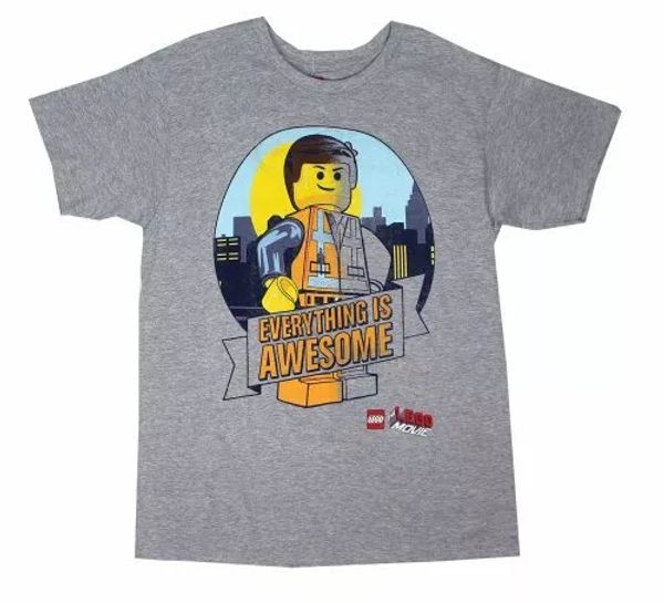 the lego movie emmet everything is awesome t-shirt nwt licensed & official s-3xl, White;black
the lego movie emmet everything is awesome t-shirt nwt licensed & official s-3xl, White;black