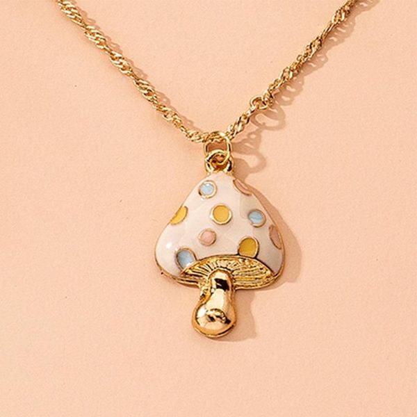 pendant necklaces creative cartoon style mushroom necklace fashion acrylic gold clavicle chain accessories cute girl party jewelry gift, Silver
pendant necklaces creative cartoon style mushroom necklace fashion acrylic gold clavicle chain accessories cute girl party jewelry gift, Silver