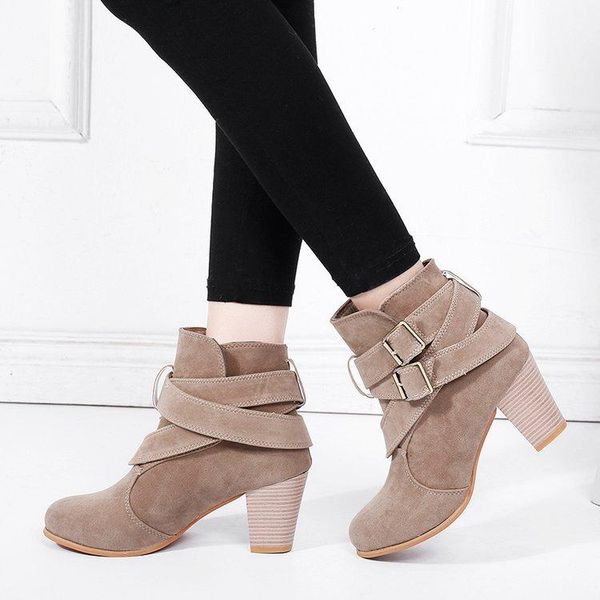 boots fashion ankle pu women basic round toe buckle solid vintage high square heel slip-on casual big size shoes, Black
boots fashion ankle pu women basic round toe buckle solid vintage high square heel slip-on casual big size shoes, Black