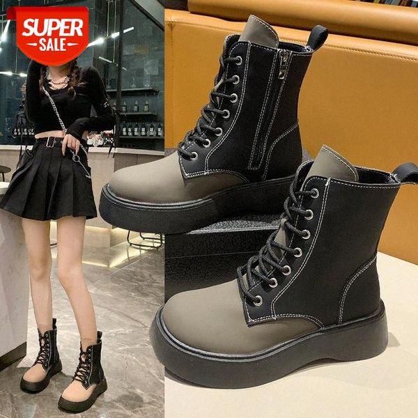 martin boots women's autumn winter english short middle heel color blocking side zipper motorcycle #i02k, Black
martin boots women's autumn winter english short middle heel color blocking side zipper motorcycle #i02k, Black