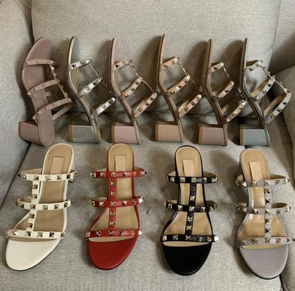 slippers lucury v brand woman nude matte high heels rivets sandals 6cm square heel peep toe shoes women slipper 43 dust bag, Black
slippers lucury v brand woman nude matte high heels rivets sandals 6cm square heel peep toe shoes women slipper 43 dust bag, Black