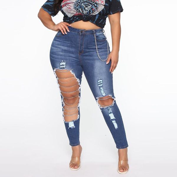retro pocket pants women oversize jeans trousers slim washed ripped hole streetwear casual denim chain long women's, Blue
retro pocket pants women oversize jeans trousers slim washed ripped hole streetwear casual denim chain long women's, Blue
