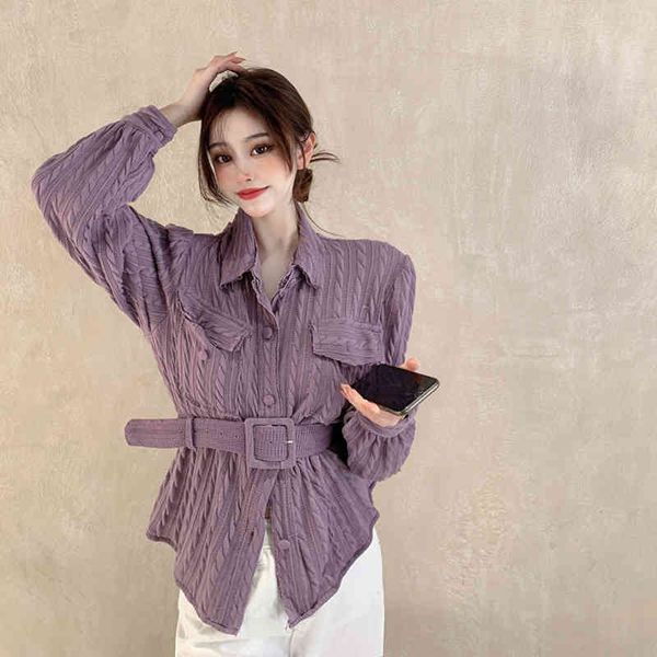 new design spring solid loose full waist-length nine quarter turn-down collar shirt women 210421, White
new design spring solid loose full waist-length nine quarter turn-down collar shirt women 210421, White