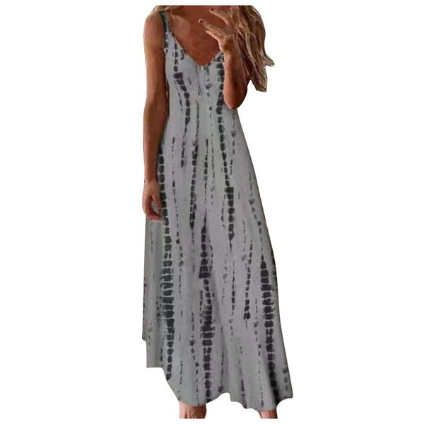 casual dresses summer women's sleeveless loose v-neck plain maxi long dress vestidos beach sundress, Black;gray
casual dresses summer women's sleeveless loose v-neck plain maxi long dress vestidos beach sundress, Black;gray