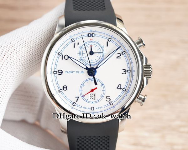 new automatic chronograph mens watch iw390206 steel case 45mm date gents sport watches black rubber strap folding clasp 4 colors, Slivery;brown
new automatic chronograph mens watch iw390206 steel case 45mm date gents sport watches black rubber strap folding clasp 4 colors, Slivery;brown