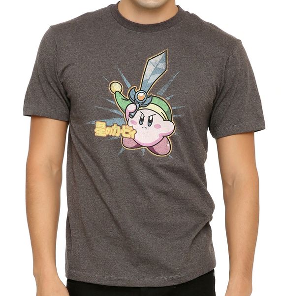 Nintendo KIRBY SWORD T-Shirt NWT Licensed & Official, White;black 
Nintendo KIRBY SWORD T-Shirt NWT Licensed & Official, White;black