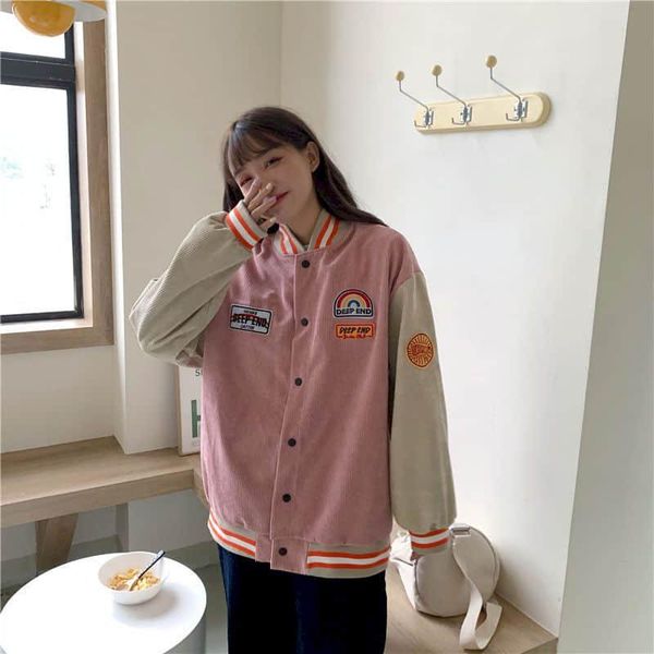 spring autumn baseball jacket korean style women clothing oversize clothes goth harajuku plus size fashion button women's jackets, Black;brown
spring autumn baseball jacket korean style women clothing oversize clothes goth harajuku plus size fashion button women's jackets, Black;brown