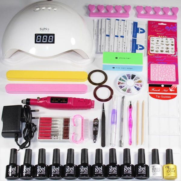 nail art kits manicure set with lamp electric pen uv led 10 color soak off gel coat polish kit
nail art kits manicure set with lamp electric pen uv led 10 color soak off gel coat polish kit