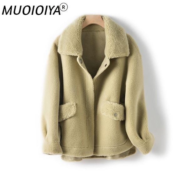 women's fur & faux winter coat women korean real female clothes 2022 thick warm sheep shearing jacket ladies natural coats 1908, Black
women's fur & faux winter coat women korean real female clothes 2022 thick warm sheep shearing jacket ladies natural coats 1908, Black