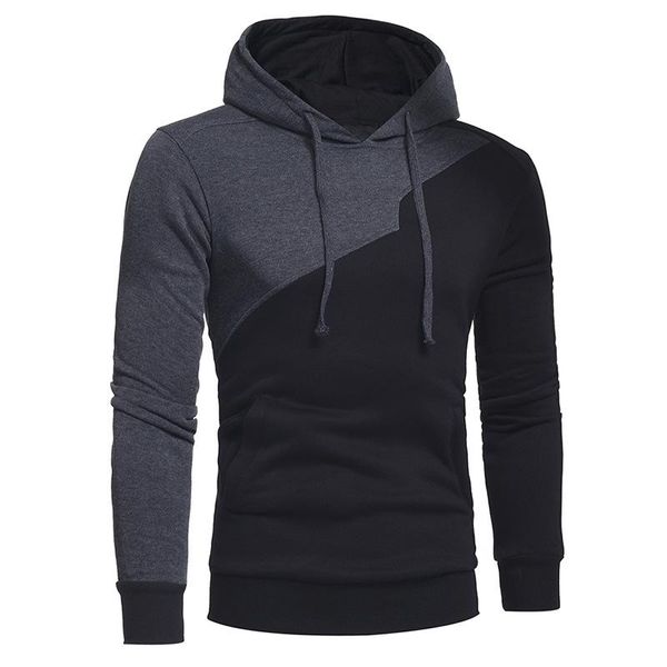 men's hoodies & sweatshirts clothes patchwork assorted colors slim pullover hooded sweatshirt men, Black
men's hoodies & sweatshirts clothes patchwork assorted colors slim pullover hooded sweatshirt men, Black