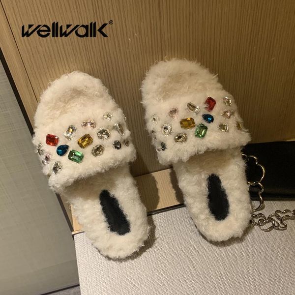 fur slippers women home shoes with colored diamond sides female indoor gorgeous furry slip on winter house, Black
fur slippers women home shoes with colored diamond sides female indoor gorgeous furry slip on winter house, Black