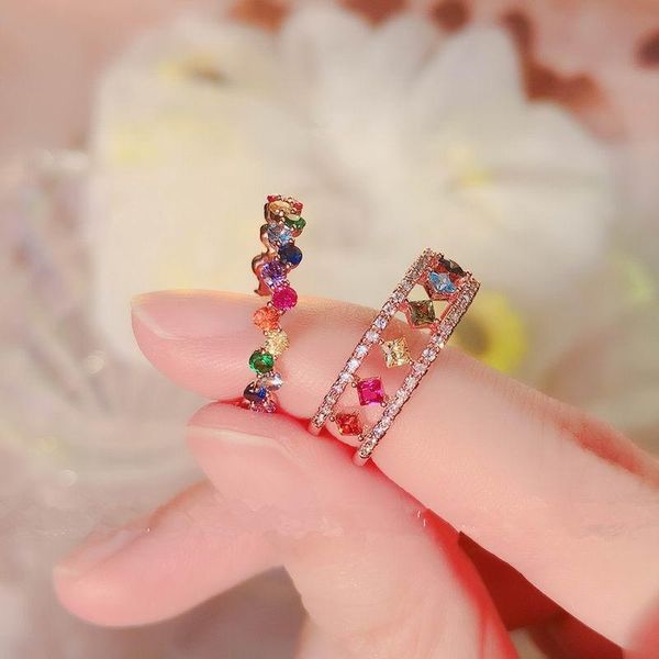 korean colorful crystal zircon open rings for women 2021 new design delicate simple micro pave jewelry adjustable ring bijoux, Golden;silver
korean colorful crystal zircon open rings for women 2021 new design delicate simple micro pave jewelry adjustable ring bijoux, Golden;silver