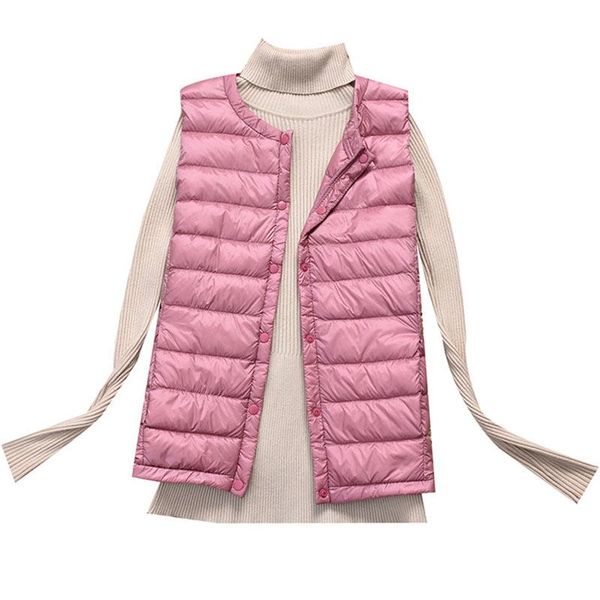 women's vests women autumn winter warm vest with button o-neck ladies casual jackets light thin slim style female sleeveless coat plus, Black;white
women's vests women autumn winter warm vest with button o-neck ladies casual jackets light thin slim style female sleeveless coat plus, Black;white