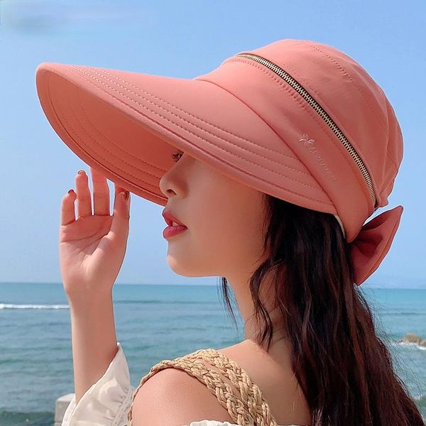 wide brim hats summer women empty cap anti-uv bowknot beach hat ladies foldable zipper decoration travel sunscreen caps, Blue;gray
wide brim hats summer women empty cap anti-uv bowknot beach hat ladies foldable zipper decoration travel sunscreen caps, Blue;gray