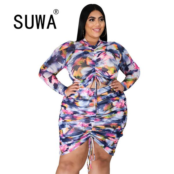 wholesale plus size clothing women sets 2 piece tie dye long sleeve + bodycon mini dress skirts party night club outfits 210525, White
wholesale plus size clothing women sets 2 piece tie dye long sleeve + bodycon mini dress skirts party night club outfits 210525, White