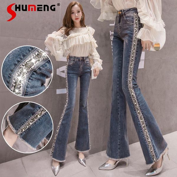 high waisted bootcut jeans woman spring 2021 fashion plus size stretch slim bell-bottom pants female embroidered flares women's, Blue
high waisted bootcut jeans woman spring 2021 fashion plus size stretch slim bell-bottom pants female embroidered flares women's, Blue