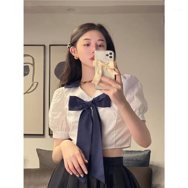 women's blouses & shirts large size women 's clothing summer french sweet shirt v-neck bow western style loose short fashion fashi, White
women's blouses & shirts large size women 's clothing summer french sweet shirt v-neck bow western style loose short fashion fashi, White
