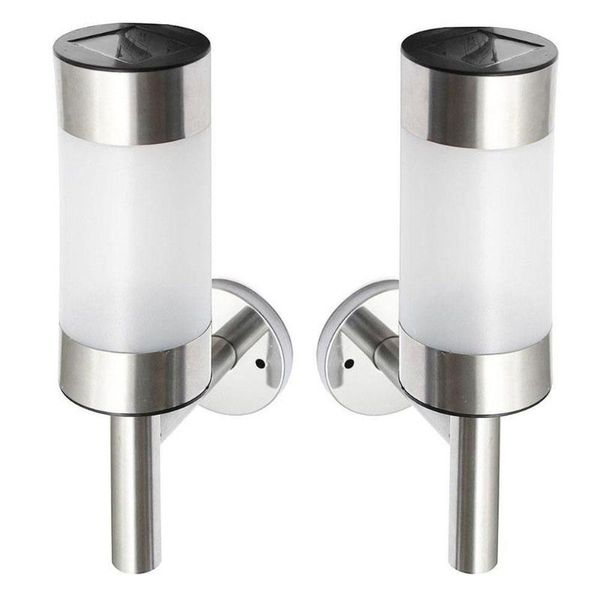 wall lamps 2pcs led solar light stainless steel outdoor powered fence lamp landscape lights for garden decoration
wall lamps 2pcs led solar light stainless steel outdoor powered fence lamp landscape lights for garden decoration
