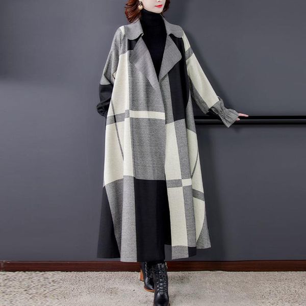 women's trench coats women jacket casual plaid loose large size jackets ladies long sleeve vintage, Tan;black
women's trench coats women jacket casual plaid loose large size jackets ladies long sleeve vintage, Tan;black
