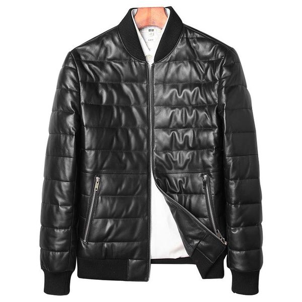 men's leather & faux jacket winter sheepskin coat men genuine warm down jackets veste cuir homme 71c1709 yy288, Black
men's leather & faux jacket winter sheepskin coat men genuine warm down jackets veste cuir homme 71c1709 yy288, Black
