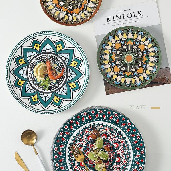retro household dinner plates creativity pattern nordic ceramic trinket dish talerze obiadowe dinnerware dk50dp dishes &
retro household dinner plates creativity pattern nordic ceramic trinket dish talerze obiadowe dinnerware dk50dp dishes &