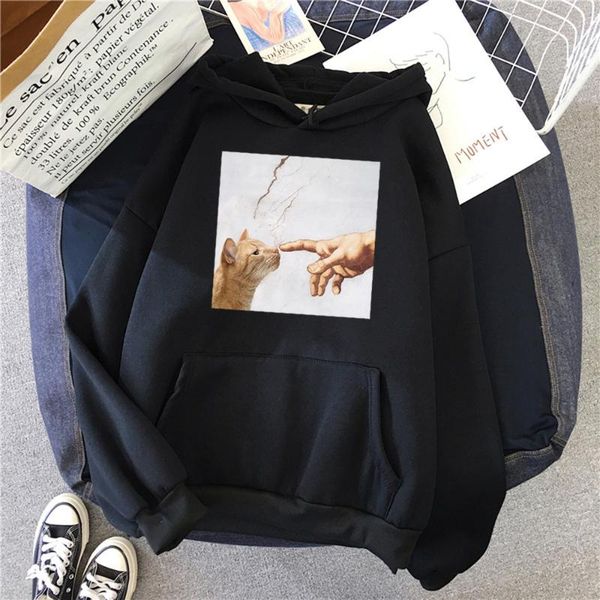 men's hoodies & sweatshirts cat funny printing hip hop mens fashion pocket clothing 2021 autumn fleece sweatshirt casual loose male hoo, Black
men's hoodies & sweatshirts cat funny printing hip hop mens fashion pocket clothing 2021 autumn fleece sweatshirt casual loose male hoo, Black