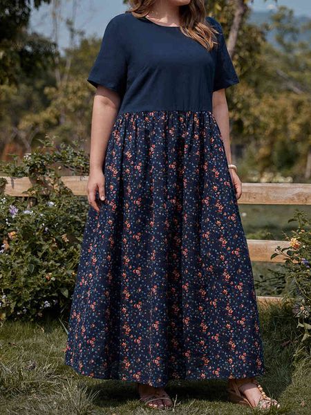 casual dresses cotton and linen women short sleeve floral print patchwork long loose oversized plus size clothing 3cie, Black;gray
casual dresses cotton and linen women short sleeve floral print patchwork long loose oversized plus size clothing 3cie, Black;gray