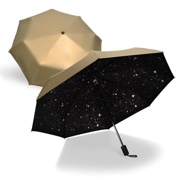 umbrellas gold 3 folding black coating uv protection umbrella rain women men outdoor windproof portable travel parasol gift
umbrellas gold 3 folding black coating uv protection umbrella rain women men outdoor windproof portable travel parasol gift