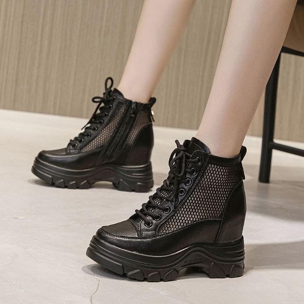 boots 2021 summer fashion women's breathable mesh sandals internal heightening shoes cool, Black
boots 2021 summer fashion women's breathable mesh sandals internal heightening shoes cool, Black
