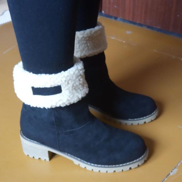 boots 2021 women winter snow warm 5cm high heels sheep fur felt russia jeans square low plush ankle booties shoes, Black
boots 2021 women winter snow warm 5cm high heels sheep fur felt russia jeans square low plush ankle booties shoes, Black