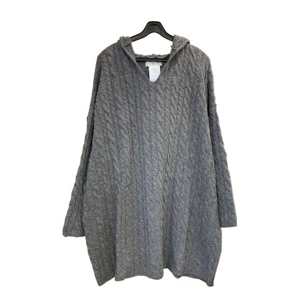 women white gray long sweater knitted pullovers oversize loose autumn winter hooded m0162 210514, White;black
women white gray long sweater knitted pullovers oversize loose autumn winter hooded m0162 210514, White;black