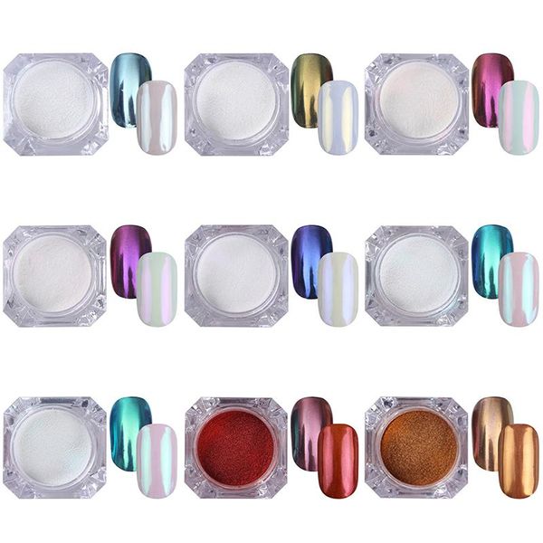 box auroras nails mirror glitter powder metallic nail art uv gel polishing chrome flakes pigment dust manicures decoration, Silver;gold
box auroras nails mirror glitter powder metallic nail art uv gel polishing chrome flakes pigment dust manicures decoration, Silver;gold