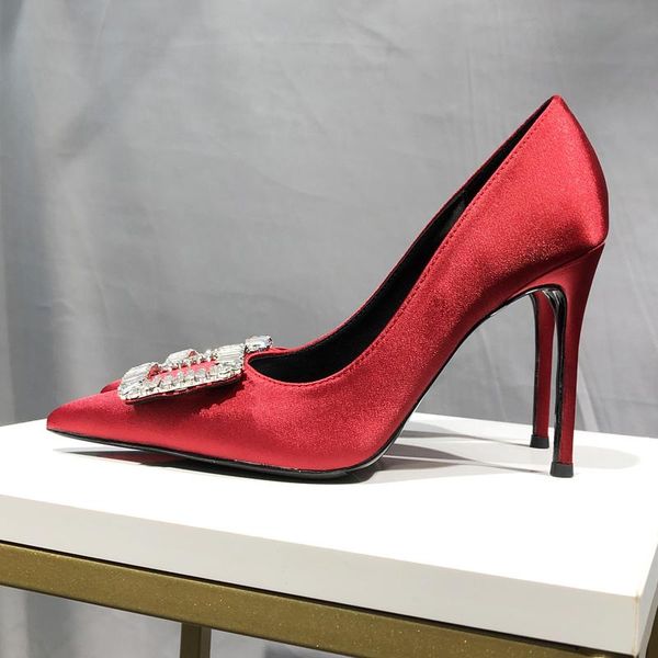 dress shoes europe and america supper high heels women's wedding pointed toe party thin buckle crystal ornamental, Black
dress shoes europe and america supper high heels women's wedding pointed toe party thin buckle crystal ornamental, Black