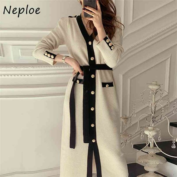 v neck single breast design knit sweater dress women high waist hip sashes slim vestidos spplit robe spring 210422, Black;gray
v neck single breast design knit sweater dress women high waist hip sashes slim vestidos spplit robe spring 210422, Black;gray