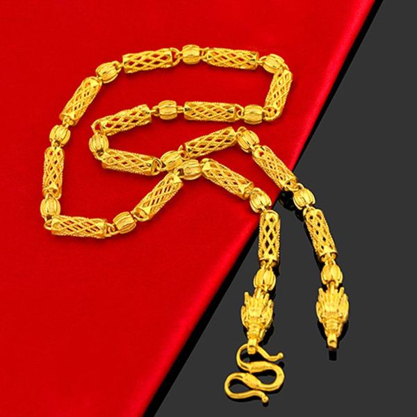 chains luxury 14k gold men's necklace for wedding engagement anniversary gifts retro faucet hollow cylindrical beads chain jewelry male, Silver
chains luxury 14k gold men's necklace for wedding engagement anniversary gifts retro faucet hollow cylindrical beads chain jewelry male, Silver