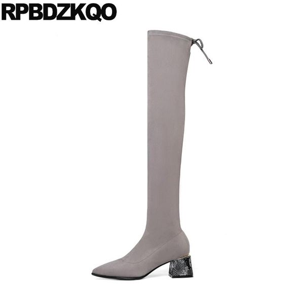 boots fur tall chunky luxury gray real leather over the knee genuine shoes winter long pointed toe high suede slim thigh women, Black
boots fur tall chunky luxury gray real leather over the knee genuine shoes winter long pointed toe high suede slim thigh women, Black