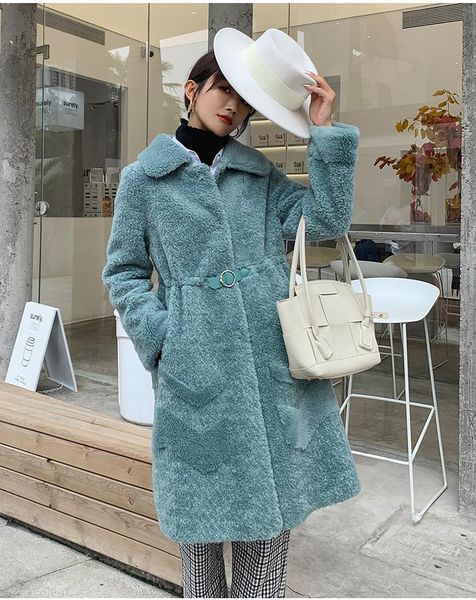 women's fur & faux real 2021 sheep shearing coat women autumn winter 100% wool jacekt long coats and jackets manteau femme sgt-020 kj34, Black
women's fur & faux real 2021 sheep shearing coat women autumn winter 100% wool jacekt long coats and jackets manteau femme sgt-020 kj34, Black