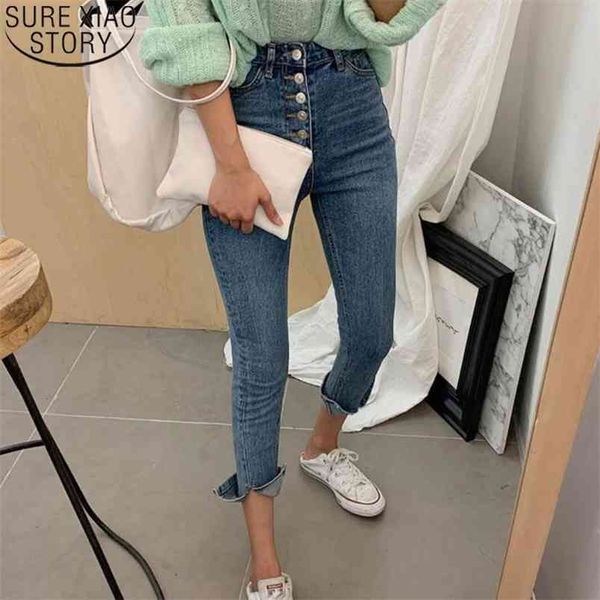 jeans single-breasted denim blue split women fashion high waist korean pencil pants pantalones trousers 10407 210506, White;black
jeans single-breasted denim blue split women fashion high waist korean pencil pants pantalones trousers 10407 210506, White;black