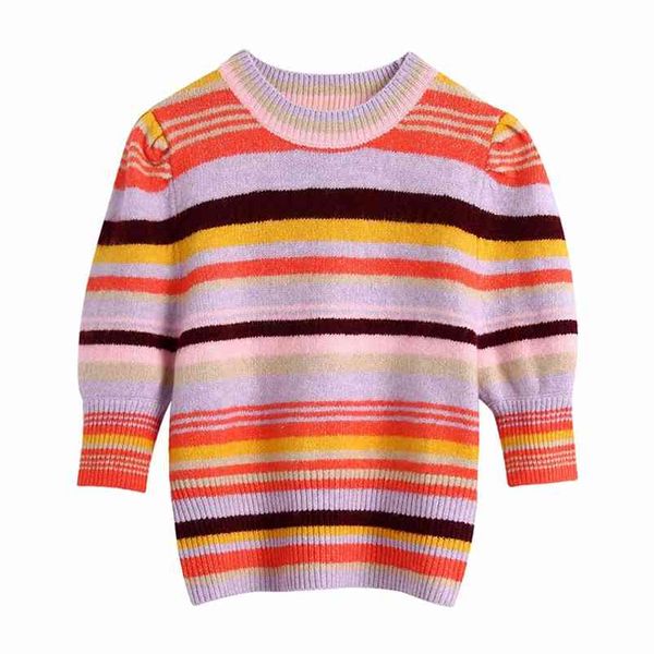 women summer striped slim sweater short sleeve knitted o-neck female fashion sweet elasticity sweaters clothes 210513, White;black
women summer striped slim sweater short sleeve knitted o-neck female fashion sweet elasticity sweaters clothes 210513, White;black