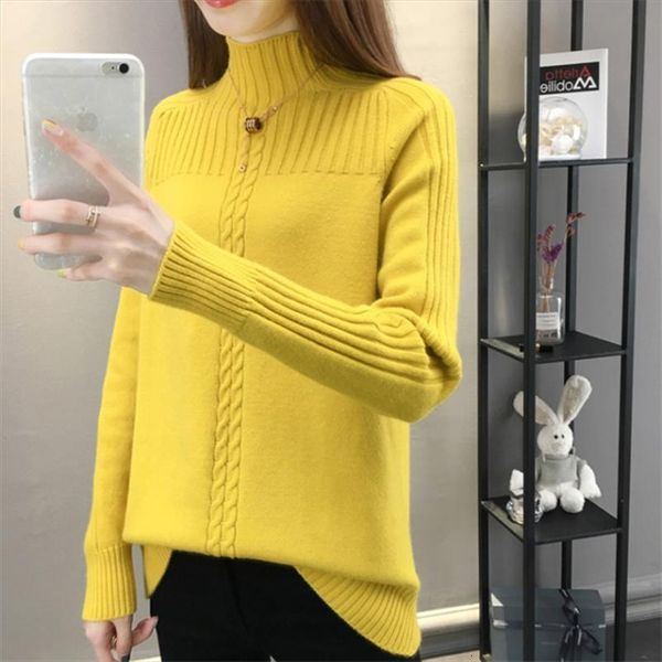 turtleneck women autumn winter womens sweater long sleeve knitted pullover female korean loose jumper ladies g284, White;black
turtleneck women autumn winter womens sweater long sleeve knitted pullover female korean loose jumper ladies g284, White;black