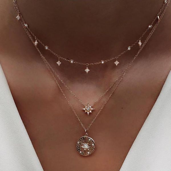 pendant necklaces vintage multilayer star necklace for women bohemian layered coins fashion jewelry gift, Silver
pendant necklaces vintage multilayer star necklace for women bohemian layered coins fashion jewelry gift, Silver