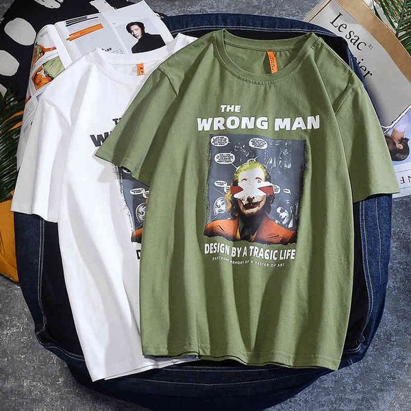 summer brand short sleeve national hip hop men's fashion street print youth student t-shirt, White;black
summer brand short sleeve national hip hop men's fashion street print youth student t-shirt, White;black