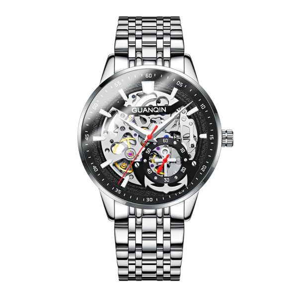 wristwatches guanqin automatic mechanical business watch men chronograph luminous waterproof skeleton tourbillon clock man relogio masculino, Slivery;brown
wristwatches guanqin automatic mechanical business watch men chronograph luminous waterproof skeleton tourbillon clock man relogio masculino, Slivery;brown