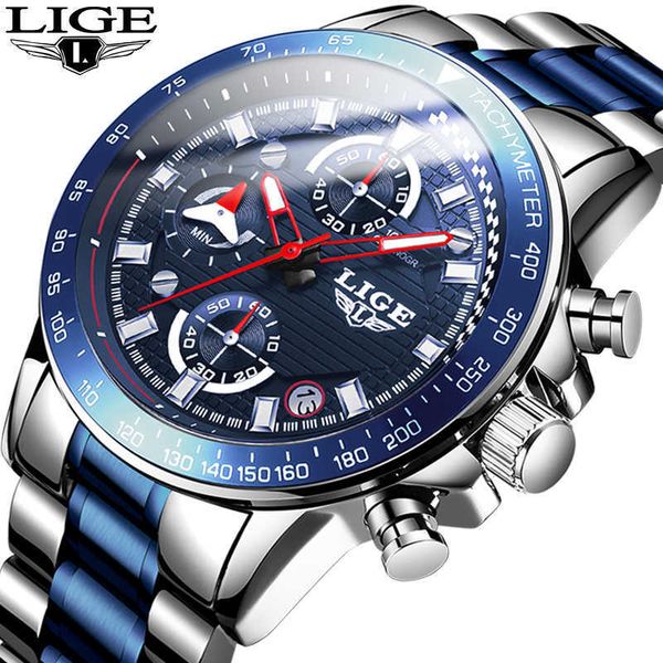 watch men lige fashion mens watches brand luxury business waterproof clock male full steel sport quartz chronograph 210728, Slivery;brown
watch men lige fashion mens watches brand luxury business waterproof clock male full steel sport quartz chronograph 210728, Slivery;brown