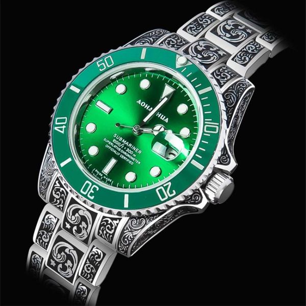 wristwatches fashion steampunk carved automatic mechanical men's watch stainless steel waterproof men watches trend luminous male, Slivery;brown
wristwatches fashion steampunk carved automatic mechanical men's watch stainless steel waterproof men watches trend luminous male, Slivery;brown