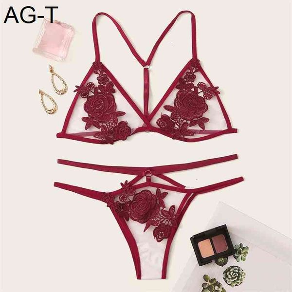 new femme flower embroidered applique lace sleepwear red lingerie for women set bra s-xl, Black;pink
new femme flower embroidered applique lace sleepwear red lingerie for women set bra s-xl, Black;pink