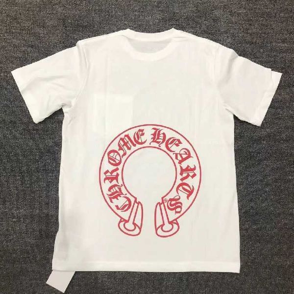 neck short casual new ch crew crosin sleeve classic red horseshoe print couple fashion, White;black
neck short casual new ch crew crosin sleeve classic red horseshoe print couple fashion, White;black