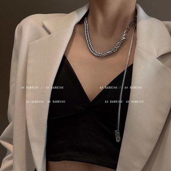 chokers european and american trendy hip-hop street titanium steel choker necklace female thick chain sweater necklaces, Golden;silver
chokers european and american trendy hip-hop street titanium steel choker necklace female thick chain sweater necklaces, Golden;silver
